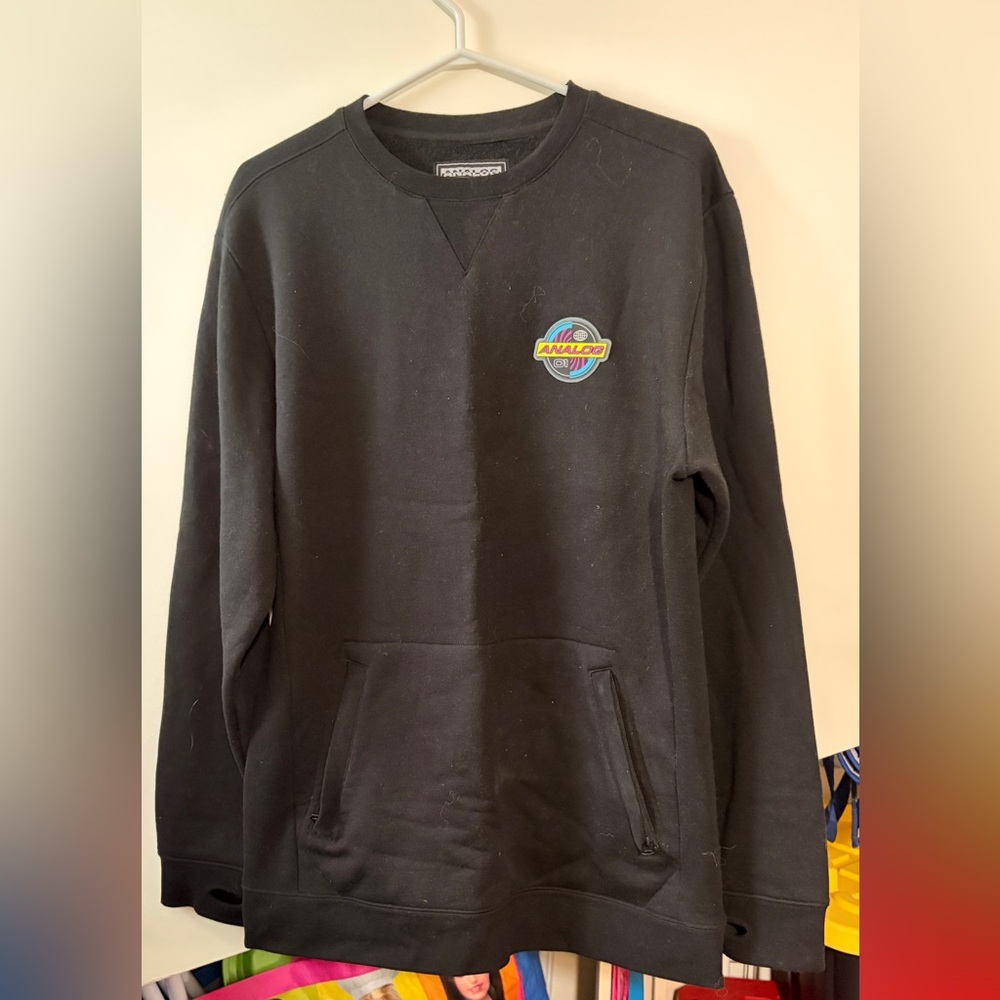 NWOT - Burton Analog Black Crewneck Sweatshirt